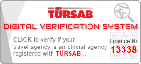 TÜRSAB Digital Verification System - Licence Nr: 13338